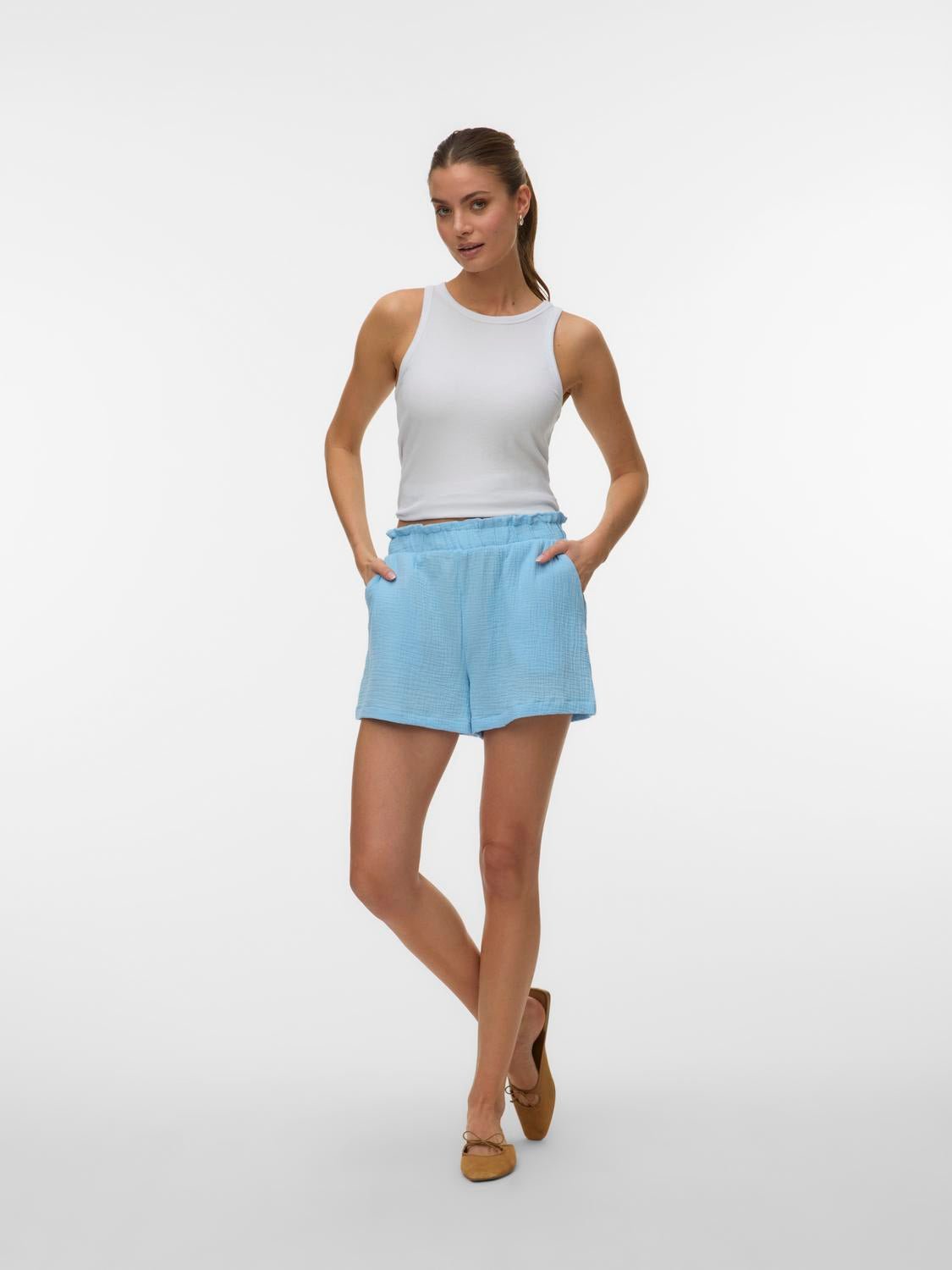 VMNATALI Shorts - Cashmere Blue - VERO MODA & VILA Bergvik